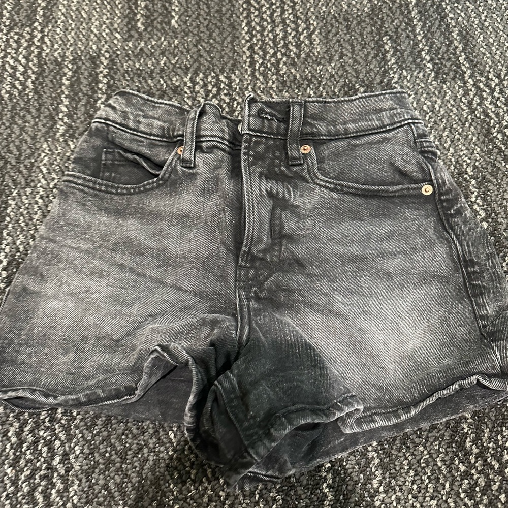 Black Jean shorts